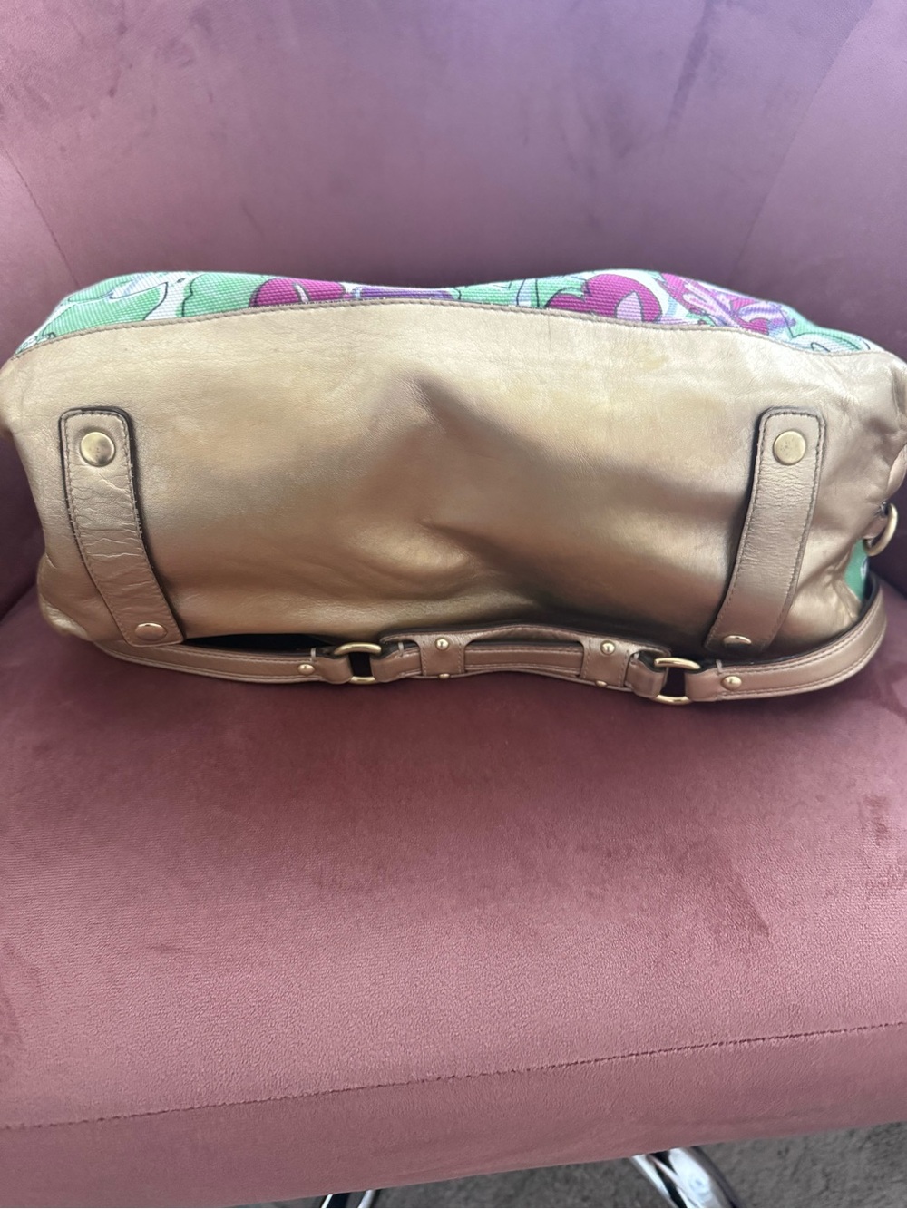 Coach Sabrina Floral Satchel - Picture 3 of 7
